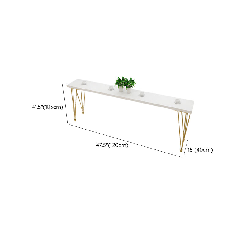 Glam Bar-height Table Solid Wood Top Bar Table for Patio Use Clearhalo 'Bar Furniture' 'Bar Tables' 'bar_tables' 'furn' 'furn_bar_tables' 'Furniture' 'Kitchen & Dining Furniture' 6384566