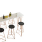 Glam Bar-height Table Solid Wood Top Bistro Pub Table with Four Legs Clearhalo 'Bar Furniture' 'Bar Tables' 'bar_tables' 'furn' 'furn_bar_tables' 'Furniture' 'Kitchen & Dining Furniture' 6384613