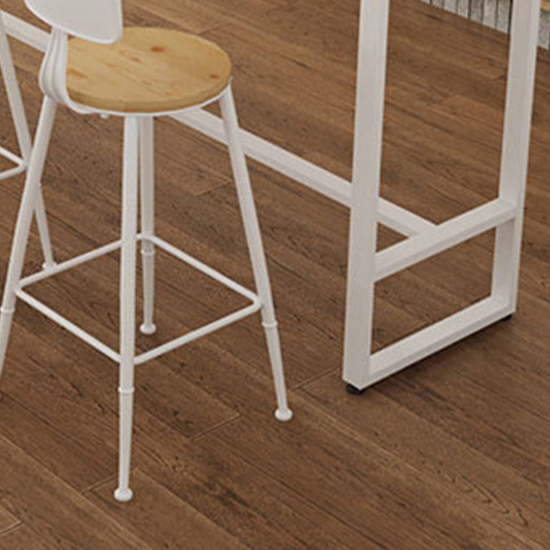 Industrial Bar-height Table Solid Wood Top Bistro Pub Table with Metal Base Clearhalo 'Bar Furniture' 'Bar Tables' 'bar_tables' 'furn' 'furn_bar_tables' 'Furniture' 'Kitchen & Dining Furniture' 6384627