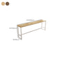 Industrial Bar-height Table Solid Wood Top Bistro Pub Table with Metal Base Clearhalo 'Bar Furniture' 'Bar Tables' 'bar_tables' 'furn' 'furn_bar_tables' 'Furniture' 'Kitchen & Dining Furniture' 6384628