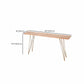 Mesa moderna con altura de barra, mesa de pub tipo bistró con tapa de madera maciza y cuatro patas