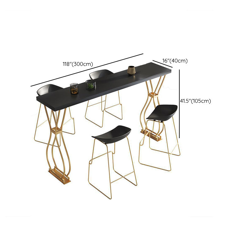 Table rectangulaire-bar-hauteur