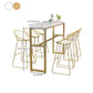 Modern Bar-height Table Solid Wood Top Bistro Pub Table with Gold Base Clearhalo 'Bar Furniture' 'Bar Tables' 'bar_tables' 'furn' 'furn_bar_tables' 'Furniture' 'Kitchen & Dining Furniture' 6384765