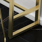Mesa de bar rectangular estilo Glam, mesa de comedor de barra fija con reposapiés