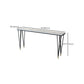 Modern Bar-height Table Stone Top Bistro Pub Table with Four Legs Clearhalo 'Bar Furniture' 'Bar Tables' 'bar_tables' 'furn' 'furn_bar_tables' 'Furniture' 'Kitchen & Dining Furniture' 6384812