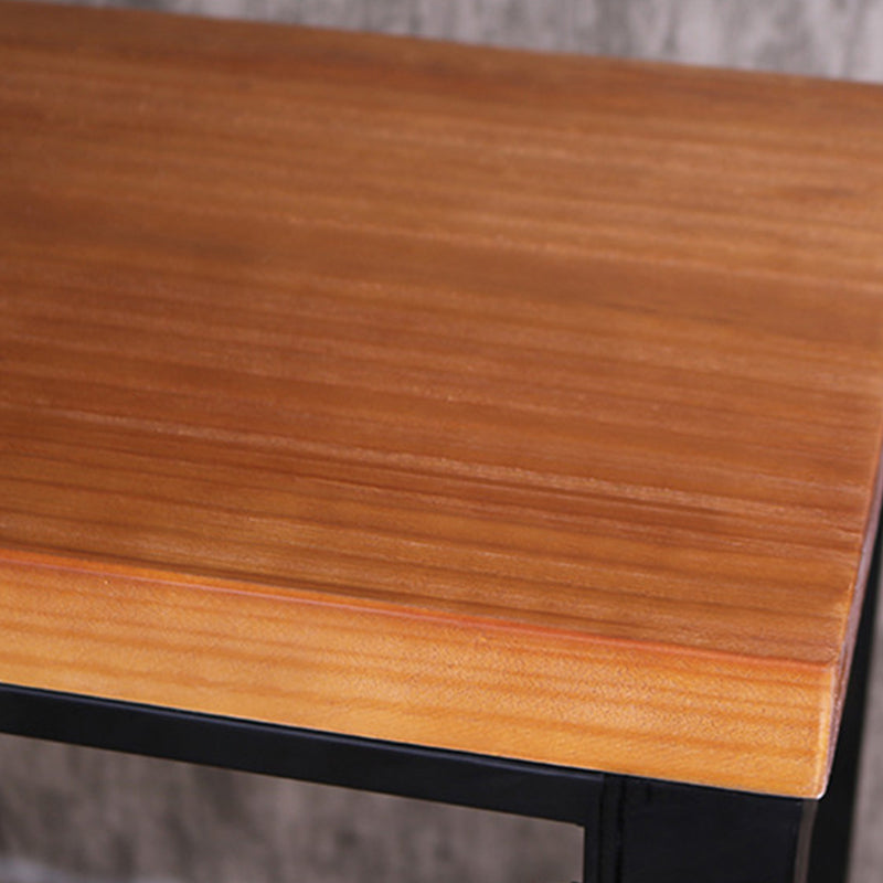 Industrial Rectangle Bar Table Pine Solid Wood Fixed Bar Dining Table Clearhalo 'Bar Furniture' 'Bar Tables' 'bar_tables' 'furn' 'furn_bar_tables' 'Furniture' 'Kitchen & Dining Furniture' 6384831