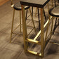 Glam Style Rectangle Bar Table Pine Solid Wood Bar Dining Table for Living Room Clearhalo 'Bar Furniture' 'Bar Tables' 'bar_tables' 'furn' 'furn_bar_tables' 'Furniture' 'Kitchen & Dining Furniture' 6384850