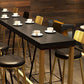 Glam Style Rectangle Bar Table Pine Solid Wood Bar Dining Table for Living Room Clearhalo 'Bar Furniture' 'Bar Tables' 'bar_tables' 'furn' 'furn_bar_tables' 'Furniture' 'Kitchen & Dining Furniture' 6384851