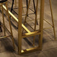 Glam Style Rectangle Bar Table Pine Solid Wood Bar Dining Table for Living Room Clearhalo 'Bar Furniture' 'Bar Tables' 'bar_tables' 'furn' 'furn_bar_tables' 'Furniture' 'Kitchen & Dining Furniture' 6384852