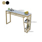 Contemporary Style Rectangle Bar Table Faux Marble Bistro Bar Desk with Storage Clearhalo 'Bar Furniture' 'Bar Tables' 'bar_tables' 'furn' 'furn_bar_tables' 'Furniture' 'Kitchen & Dining Furniture' 6384915