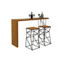 Mesa de comedor de madera maciza de pino, escritorio de Bar Bistro rectangular Industrial, para interior