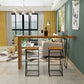 Mesa de comedor de madera maciza de pino, escritorio de Bar Bistro rectangular Industrial, para interior