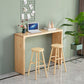 Table de bar en bois moderne, plateau en bois massif, Table de bistro, pour salon