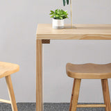 モダンウッドバーテー​​ブルリビングルーム用のモダンウッドバーテー​​ブルソリッドウッドトップビストロパブテーブル