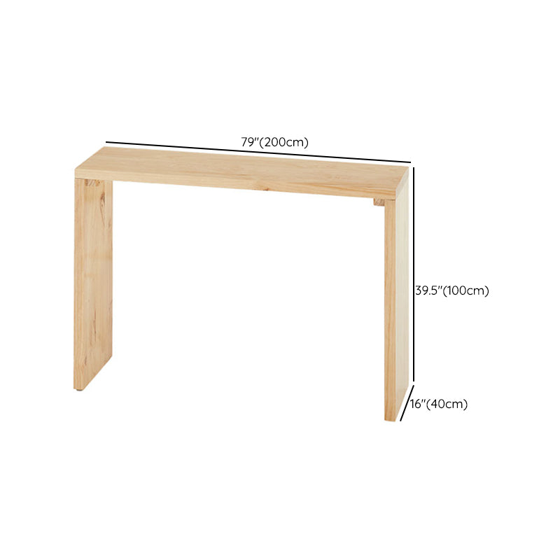 Table de bar en bois moderne, plateau en bois massif, Table de bistro, pour salon