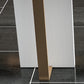 Mesa de bar rectangular Glam, mesa con pedestal doble de mármol para interiores