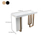 Mesa de bar rectangular Glam, mesa con pedestal doble de mármol para interiores