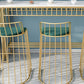 Industrial Rectangle Bistro Bar Desk Faux Marble Bistro Table for Indoor Clearhalo 'Bar Furniture' 'Bar Tables' 'bar_tables' 'furn' 'furn_bar_tables' 'Furniture' 'Kitchen & Dining Furniture' 6385034