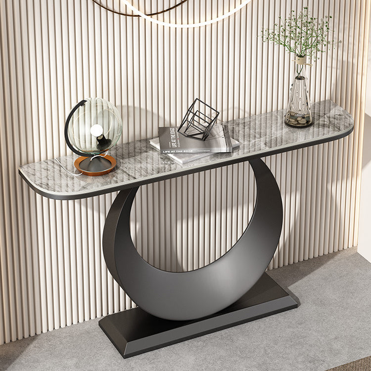 Tabella dell'accento console glam da 31,5 "tavolo da divano console di finitura antica