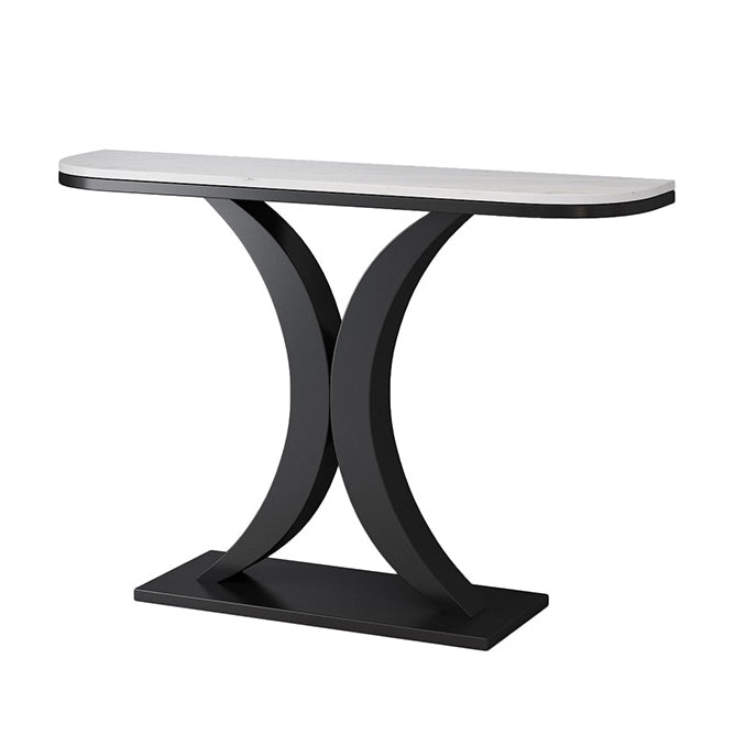 31.5" Tall Console Table 1-shelf Stain Resistant Accent Table for Hall Clearhalo 'Console Tables' 'console_tables' 'Entry & Mudroom Furniture' 'furn' 'furn_console_tables' 'Furniture' 6385167