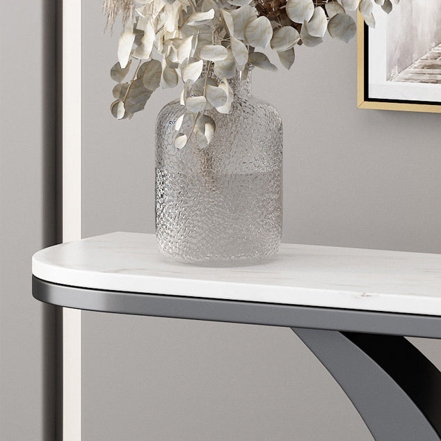 31.5" Tall Console Table 1-shelf Stain Resistant Accent Table for Hall Clearhalo 'Console Tables' 'console_tables' 'Entry & Mudroom Furniture' 'furn' 'furn_console_tables' 'Furniture' 6385168