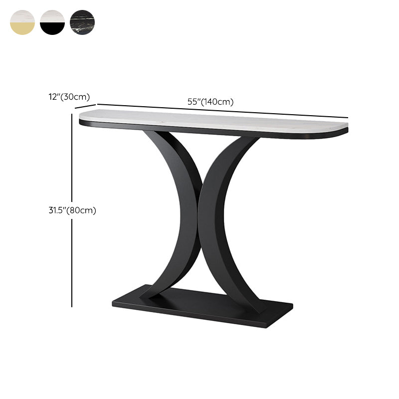 31.5" Tall Console Table 1-shelf Stain Resistant Accent Table for Hall Clearhalo 'Console Tables' 'console_tables' 'Entry & Mudroom Furniture' 'furn' 'furn_console_tables' 'Furniture' 6385180
