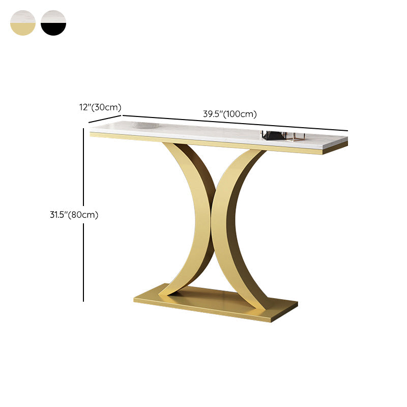 31.5" Tall Console Table 1-shelf Stain Resistant Accent Table for Hall Clearhalo 'Console Tables' 'console_tables' 'Entry & Mudroom Furniture' 'furn' 'furn_console_tables' 'Furniture' 6385184