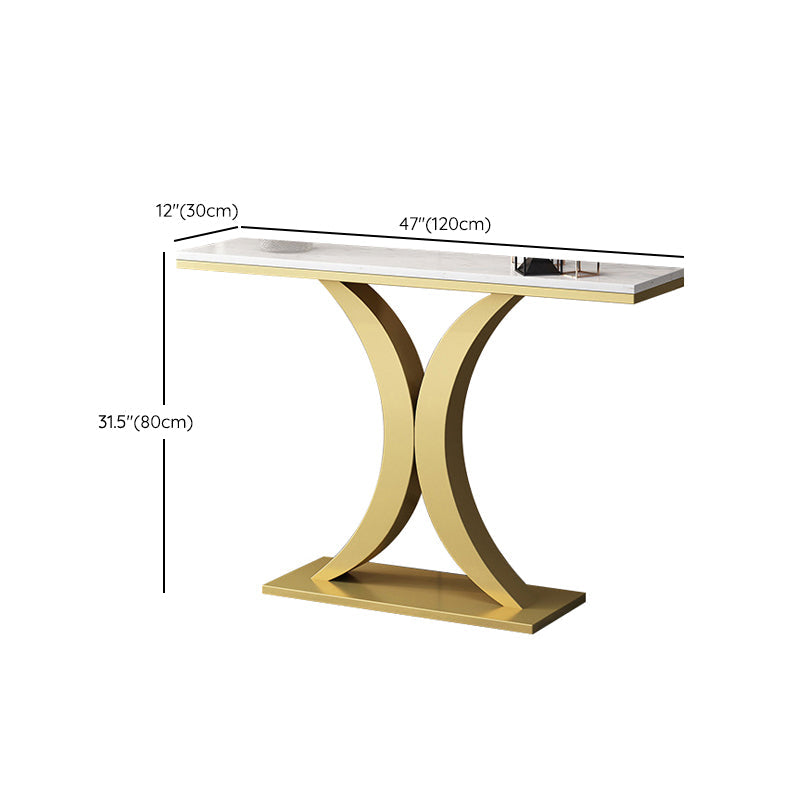 31.5" Tall Console Table 1-shelf Stain Resistant Accent Table for Hall Clearhalo 'Console Tables' 'console_tables' 'Entry & Mudroom Furniture' 'furn' 'furn_console_tables' 'Furniture' 6385187