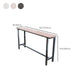 Modern Bar Height Table Rectangular Bar Table with Metal Base Clearhalo 'Bar Furniture' 'Bar Tables' 'bar_tables' 'furn' 'furn_bar_tables' 'Furniture' 'Kitchen & Dining Furniture' 6385389