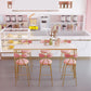 Rectangular Bar Height Table White Faux Marble Top Bistro Pub Table with 4 Legs 70.9"L x 15.7"W x 41.3"H Without Chairs Clearhalo 'Bar Furniture' 'Bar Tables' 'bar_tables' 'furn' 'furn_bar_tables' 'Furniture' 'Kitchen & Dining Furniture' 6385396