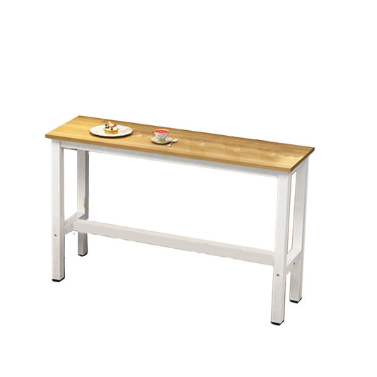 Moderne barhoogte tafel metalen en houtbistro balktafel voor patio -gebruik