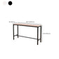 Industrial Metal Base Bar Table Pub Height Dining Table for Patio Use Clearhalo 'Bar Furniture' 'Bar Tables' 'bar_tables' 'furn' 'furn_bar_tables' 'Furniture' 'Kitchen & Dining Furniture' 6385487