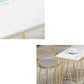 White Rectangular Bar Height Table Glam Style Bistro Pub Table with Four Legs Clearhalo 'Bar Furniture' 'Bar Tables' 'bar_tables' 'furn' 'furn_bar_tables' 'Furniture' 'Kitchen & Dining Furniture' 6385499