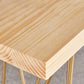 Mesa moderna con altura de barra, mesa de pub tipo bistró con tapa de madera maciza y cuatro patas