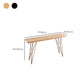 Mesa moderna con altura de barra, mesa de pub tipo bistró con tapa de madera maciza y cuatro patas