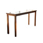Modern Bar Height Table Solid Wood Top Bistro Pub Table with Wood Legs Without Chairs Clearhalo 'Bar Furniture' 'Bar Tables' 'bar_tables' 'furn' 'furn_bar_tables' 'Furniture' 'Kitchen & Dining Furniture' 6385534