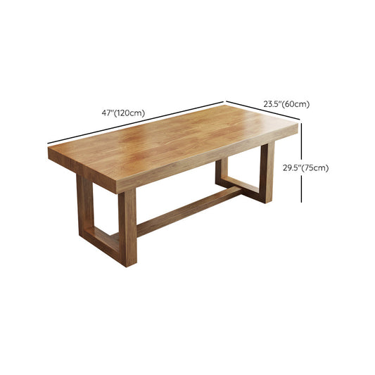 Bureau d'écriture contemporain du bureau de bureau en bois massif en pin rectangulaire