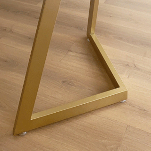 29.53" H Glam Curved Office Desk Antique Finish Computer Desk with Metal Legs Clearhalo 'furn' 'furn_office_desk' 'Furniture' 'Office Desks' 'Office Furniture' 'office_desk' 6385648