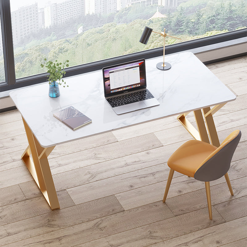 Scrivania glam da ufficio antico scrivania curva curva con gambe metalliche