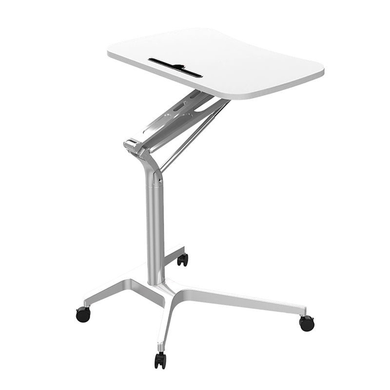 Rectangular Contemporary Standing Desk Adjustable Wooden Writing Desk White Clearhalo 'furn' 'furn_office_desk' 'Furniture' 'Office Desks' 'Office Furniture' 'office_desk' 6385679
