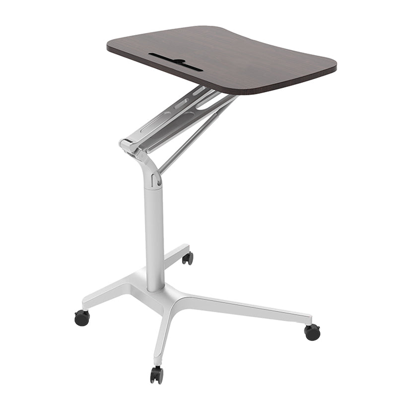 Rectangular Contemporary Standing Desk Adjustable Wooden Writing Desk Walnut Clearhalo 'furn' 'furn_office_desk' 'Furniture' 'Office Desks' 'Office Furniture' 'office_desk' 6385681