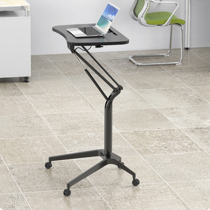 Rectangular Contemporary Standing Desk Adjustable Wooden Writing Desk Clearhalo 'furn' 'furn_office_desk' 'Furniture' 'Office Desks' 'Office Furniture' 'office_desk' 6385694