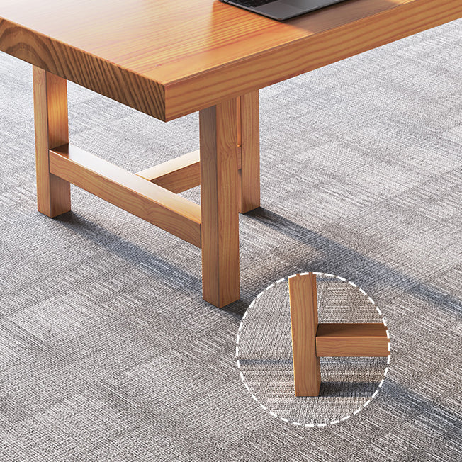 Bureau de bureau rectangulaire contemporain Bureau exécutif naturel pour le bureau