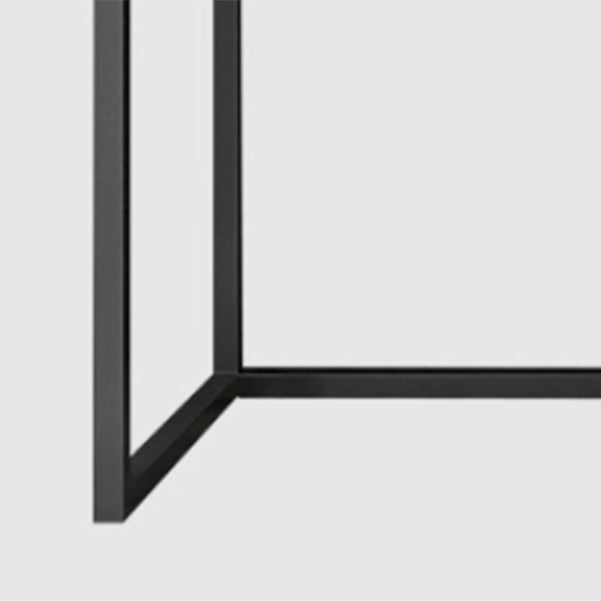 Scrivania da ufficio rettangolare in pietra 29,53 "scrivania alta 1 scaffale