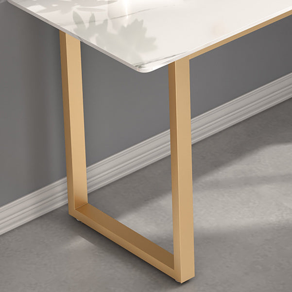 23.62" W Stone Office Desk Modern Sled Base Writing Desk with 1 Shelf Clearhalo 'furn' 'furn_office_desk' 'Furniture' 'Office Desks' 'Office Furniture' 'office_desk' 6385821