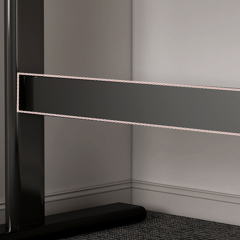 Bureau de bureau en bois moderne Gestion du câble Bureau d'ordinateur rectangulaire