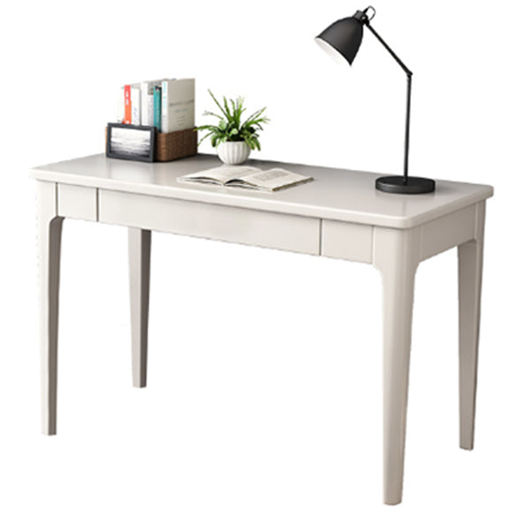 Scrivania contemporanea 21.65 "W Desk da scrittura in legno massiccio con cassetti