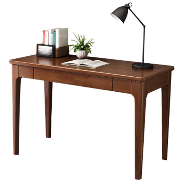 Scrivania contemporanea 21.65 "W Desk da scrittura in legno massiccio con cassetti