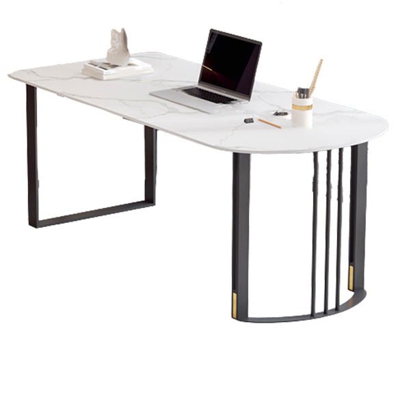 Scrivania da ufficio a mezzo circo industriale scrivania per finiture antiche con gambe metalliche