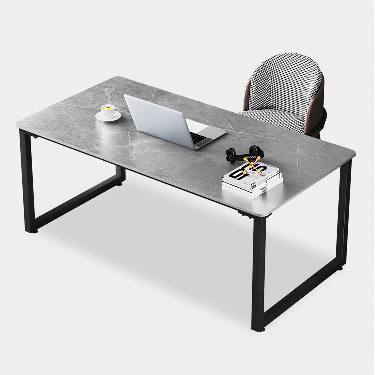 Bureau de bureau en pierre moderne 29,53 "haut de traîne de traîneau d'écriture pour le bureau
